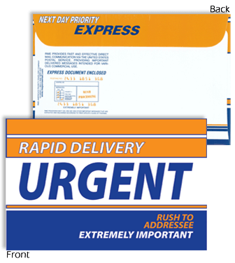 9 x 12 Rapid Delivery URGENT Blue and Orange