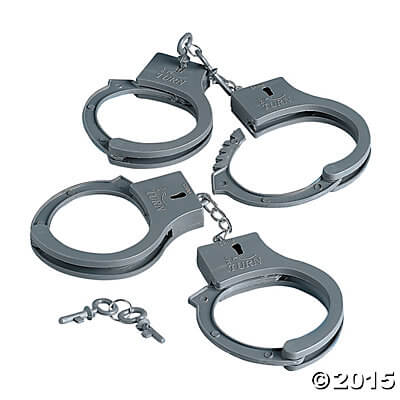 Plastic Handcuffs with Key